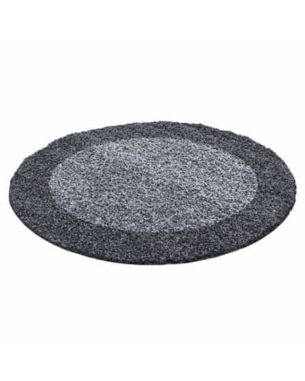 Ayyildiz Kusový koberec Life Shaggy 1503 grey kruh