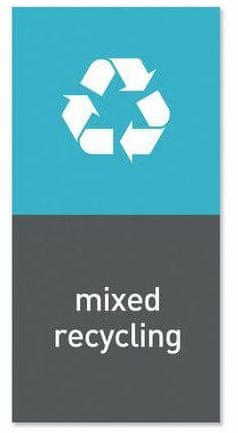 Simplehuman Magnetický štítek na odpadkový koš - recyklovatelný odpad „mixed recycling“