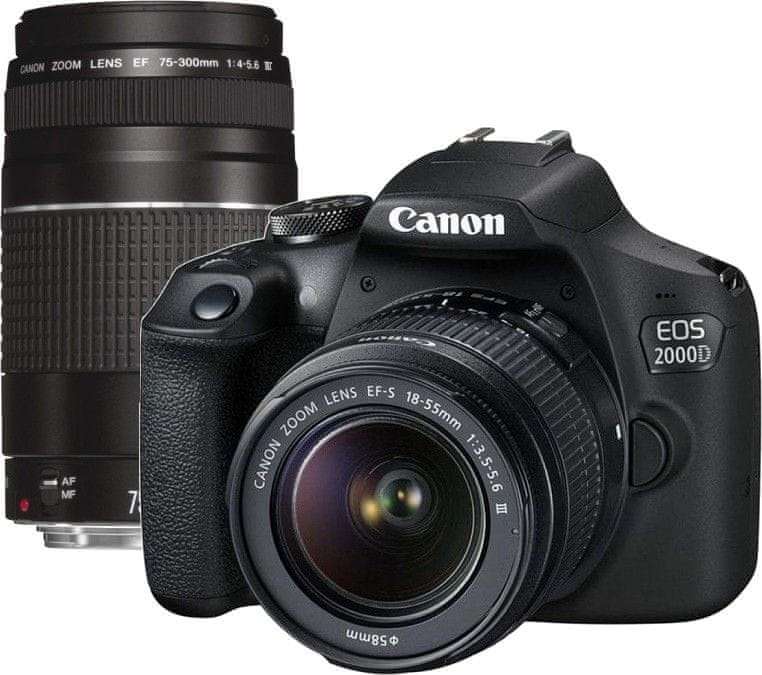 Canon EOS 2000D + 18-55 DC III + 75-300 DC III (2728C051)