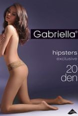 Gabriella Dámské punčochové kalhoty Gabriella Hipsters Exclusive 630 3D 20 den béžová/dec.béžová 2-S