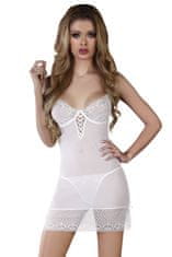 Livco Corsetti Erotická košilka Florizel white - LivCo CORSETTI FASHION Bílá S/M