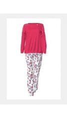 Vamp Elegantní dámské pyžamo s květinovým vzorem 11918 - Vamp černá - smajlíci XXL