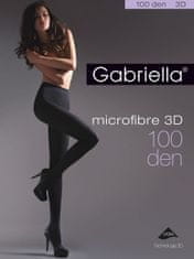 Gabriella Dámské punčochové kalhoty Gabriella Microfibre 3D 119 5-XL 100 den nero/černá 5-XL