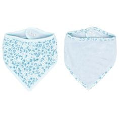 Bebe-jou Bandana slintáček Leopard Blue 2ks