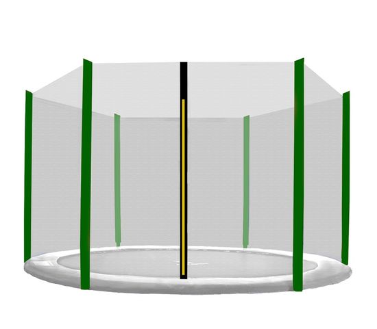 Aga Ochranná síť 400 cm na 6 tyčí Black net / Dark Green