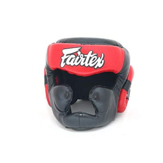 Fairtex Přilba s lícnicemi a bradou Fairtex HG13F - černo červená