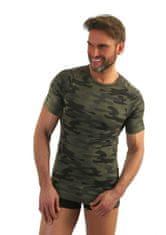 Sesto Senso Pánský nátělník Sesto Senso P1035 Military Style kr/r M-XL popelavě šedá S