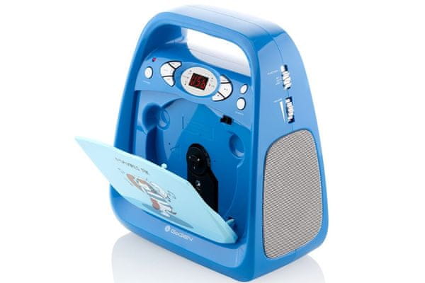 rozkošný karaoke cd prehrávač s Bluetooth a usb vstupom GOGEN Maxipes Fík maxikaraoke mp3 cd-r cd-rw mikrofónny vstup mikrofón v balení batériová i sieťová prevádzka slúchadlový výstup