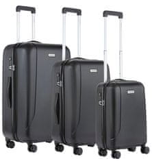 CARRY ON Sada kufrů Skyhopper Black 3-set