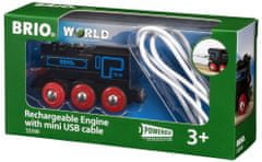 WORLD 33599 Dobíjecí lokomovita s USB kabelem