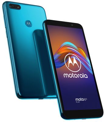 Motorola E6 Play, kompaktní, levný telefon, dostupný telefon, čtečka otisků prstů, Android 9.0