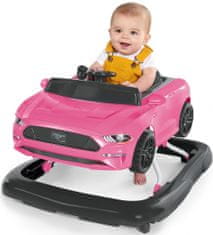 Bright Starts Chodítko 3v1 Ford Mustang Pink 6m+, do 11kg