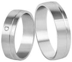 Beneto Exclusive Dámský prsten z oceli s krystelem SPD06 (Obvod 57 mm)