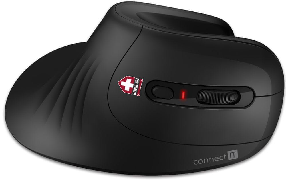 Connect IT FOR HEALTH ergonomická vertikální myš (CMO-2900-BK)