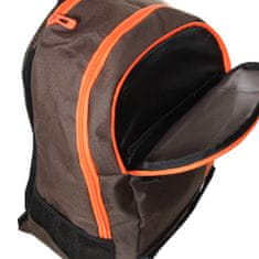 Target Sportovní batoh , hnědý, oranžový nápis