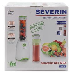 Severin Stolní mixér , SM 3735 Smoothie Mix & Go, 300 W, 600 ml, bílo-zelený