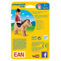 Playmobil Jezdkyně s koněm , 1.2.3, 2 ks