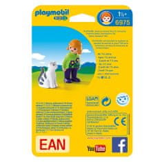 Playmobil Holčička s kočičkou , 1.2.3, 2 ks