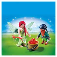 Playmobil Duo Pack Víla s trpaslíkem , Víly a jednorožci, 12 dílků