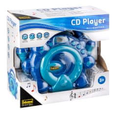 CD přehrávač , Modrý, 2 mikrofony