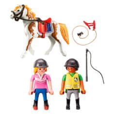 Playmobil Učitelka jízdy na koni , Jezdecký dvůr, 14 dílků