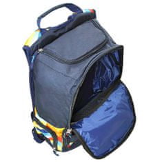 Target Sportovní batoh , Tmavě modrý s barevnými proužky
