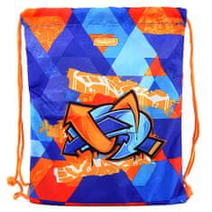 Target Sportovní vak , Graffiti, modro-oranžový