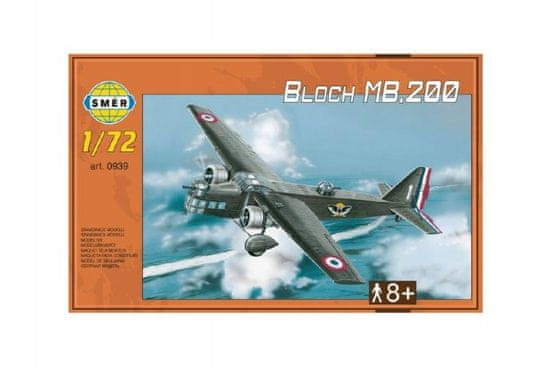 Směr Model Bloch MB.200 31,2x22,3cm