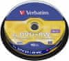 Verbatim DVD+RW SERL 4,7GB, 4x, spindle 10 ks (43488)