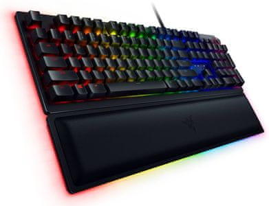 Razer Huntsman Elite, Razer Linear Optical, US (RZ03-01871000-R3M1) mechanická herní klávesnice RGB podsvícená drátová usb n-key rollover US