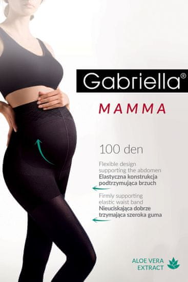 Gabriella Těhotenské punčocháče 174 Mamma nero + Ponožky Gatta Calzino Strech