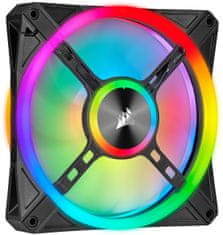 Corsair iCUE QL140 RGB, 2x140mm, Lighting Node CORE, černý