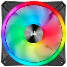 Corsair iCUE QL140 RGB, 2x140mm, Lighting Node CORE, černý