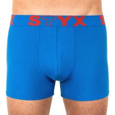 Styx 3PACK pánské boxerky sportovní guma modré (G9676869) - velikost XL