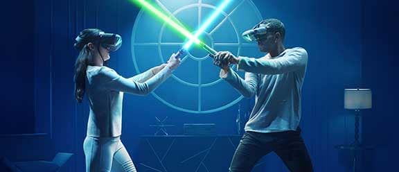 Herní AR set Lenovo Star Wars Jedi Challenges, multiplayer, 1v1, versus mode