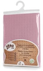 XKKO BMB Prostěradlo 50x70 - Scandinavian Baby Pink Cross