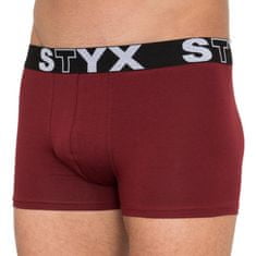 Styx Pánské boxerky sportovní guma vínové (G1060) - velikost S