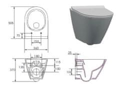 CERSANIT Wc mísa city oval new cleanon (K35-025)