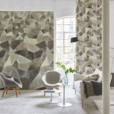 Designers Guild Tapeta GEO MODERNE PEWTER, kolekce SCENES AND MURALS