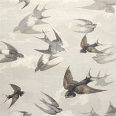 JOHN DERIAN Tapeta CHIMNEY SWALLOWS SKY DUSK, kolekce PICTURE BOOK PAPERS