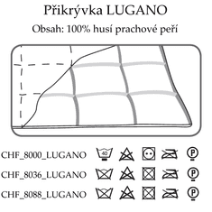 Ch. Fischbacher Přikrývka LUGANO 260 x 240 cm prošívaná v bavlně lehká letní