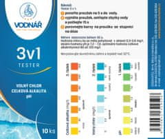 Vodnář Bazénový Tester 3v1 (10ks)