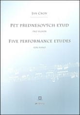 Jan Cron: Pět přednesových etud - pro klavír