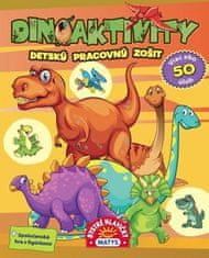 Dinoaktivity - Detský pracovný zošit, viac ako 50 úloh