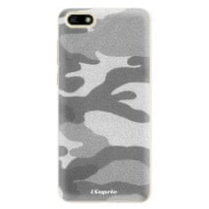 iSaprio Silikonové pouzdro - Gray Camuflage 02 pro Huawei Y5 2018