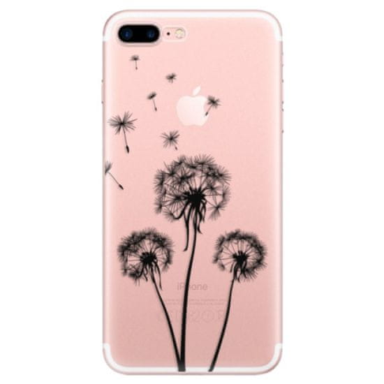 iSaprio Silikonové pouzdro - Three Dandelions - black pro Apple iPhone 7 Plus / 8 Plus