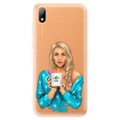 iSaprio Silikonové pouzdro - Coffe Now - Blond pro Huawei Y5 2019