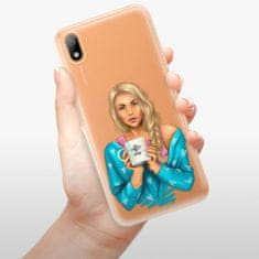 iSaprio Silikonové pouzdro - Coffe Now - Blond pro Huawei Y5 2019