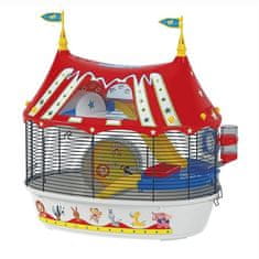 Ferplast FERPLAST Circus Fun Cage 49,5x34x42,5 cm, červená, pro křečky