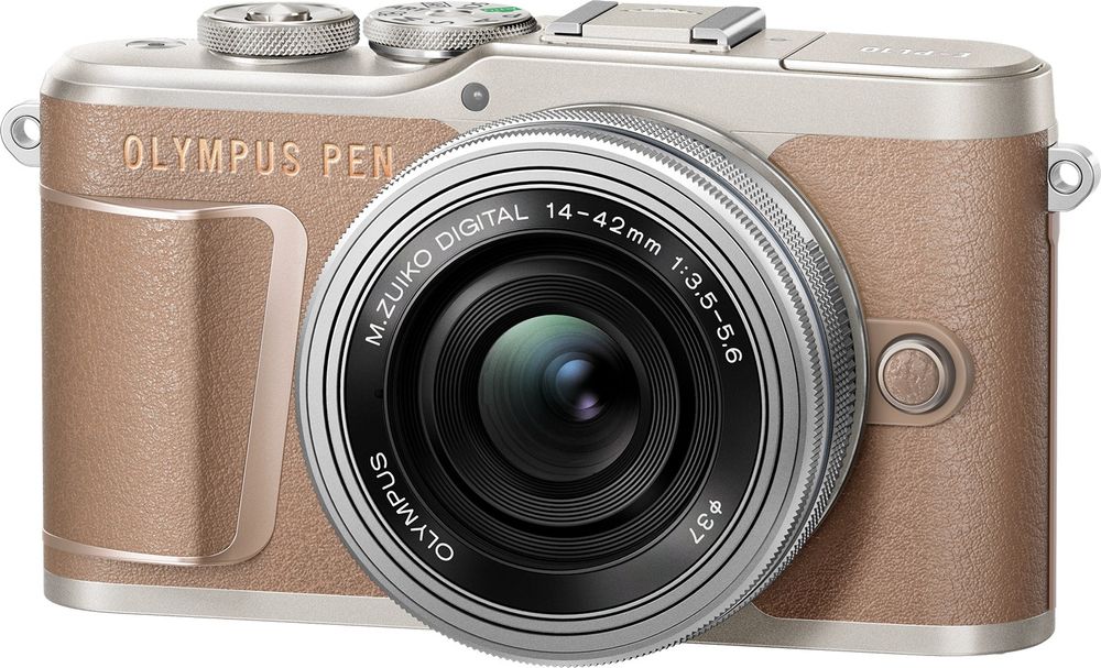 Olympus PEN E-PL10 + 14-42 EZ Pancake Zoom Kit Brown (V205101NE000)